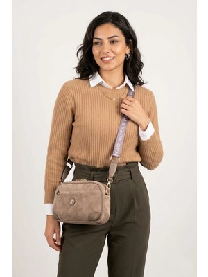 Silver & Polo Silver Polo SP1094-M12 Kadın Çapraz Çanta Vizon