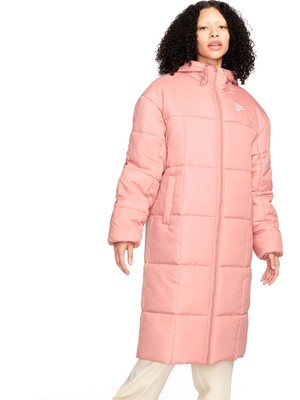 Nike Sportswear Classic Puffer Therma-Fit Full-Zip Hoodie Kadın Geniş Kesim Mont  Parka FB7675