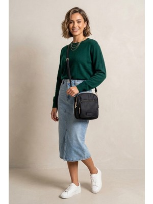 Silver & Polo Silver Polo SP1220-M206 Kadın Çapraz Çantası Siyah