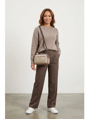 Silver & Polo Silver Polo SP1162-M46 Kadın Çapraz Çanta Ten