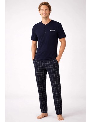 Pemilo Erkek 01199 Kısa Kol Siprem Pijama Takımı