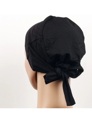 İlkyaz Fashion Dikişsiz Bağlamalı Tesettür Bone - Bağlamalı Bandana 5 Adet