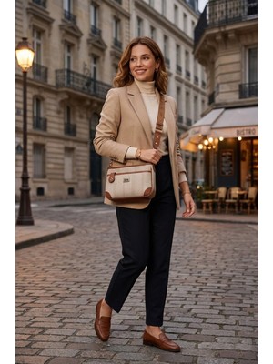 Silver & Polo Silver Polo SP1160-M132 Kadın Çapraz Çanta Bej