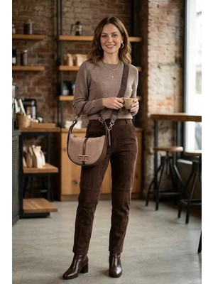 Silver & Polo Silver Polo SP1270-M12 Kadın Omuz Çantası Vizon