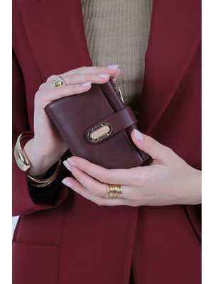 Silver & Polo Silver Polo SP1199-M205 Kadın Cüzdan ve Kartlık Bordo