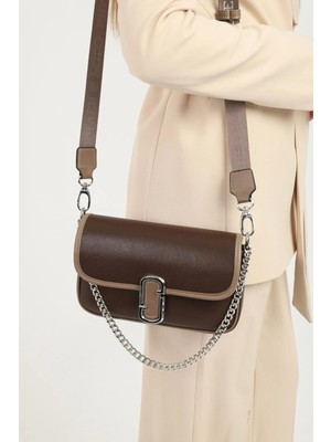 Silver & Polo Silver Polo SP1171-M105 Kadın Omuz Çantası Kahverengi