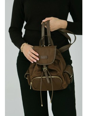 Silver & Polo Silver Polo SP1207-M206 Kadın Sırt Çantası Taba