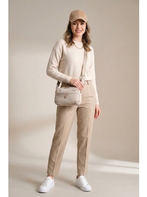Silver & Polo Silver Polo SP1094-M158 Kadın Çapraz Çanta Bej