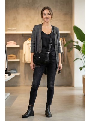 Silver & Polo Silver Polo SP1094-M158 Kadın Çapraz Çanta Siyah