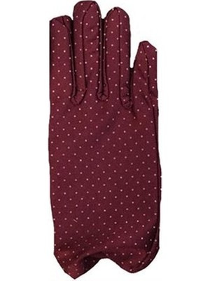 Epilons Bordo Renk Puanlı Çuk Eldiveni