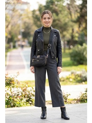 Silver & Polo Silver Polo SP1162-M46 Kadın Çapraz Çanta Siyah