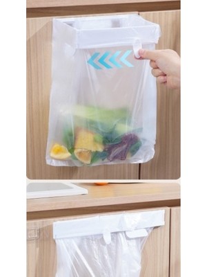 Zenvia Kendinden Yapışkanlı Katlanabilir Çöp Poşeti Tutucu Aparat ZNV325-ETT