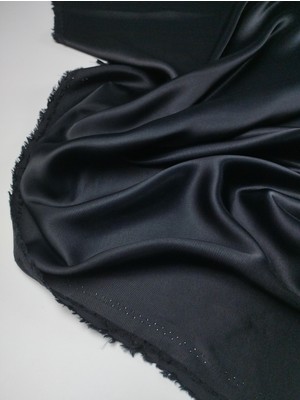 Kumaş Parça Siyah Saten Viskon 140X330CM