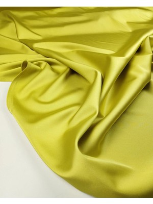 Kumaş Parça Fıstık Yeşil Asetat Saten En: 140CM