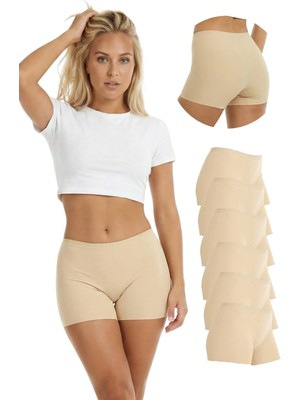 501 Lazer Kesim 6'lı Kadın Boxer Külot