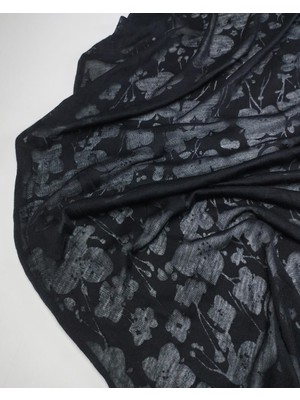 Kumaş Parça Siyah Renkte Ince Penye Kumaş En: 125CM