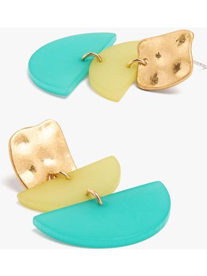 Parfois Resin Geometrik Küpe