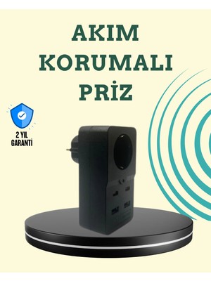 Isıya Dayanıklı Pc Gövdeli Akım Korumalı Priz 4 USB