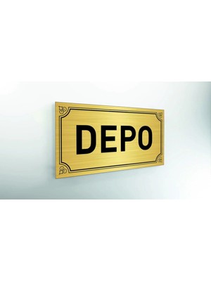 Hobishop Depo Yazılı Yeni Metal Levhaa 20 x 10 cm