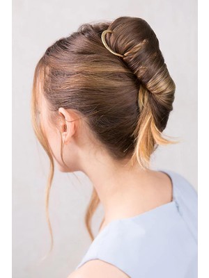 New Obsessions Metal Tel U Fransız Topuz Tokası