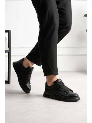 Zerenyus ZRC2457 - Premium Günlük Erkek Casual Sneaker Siyah