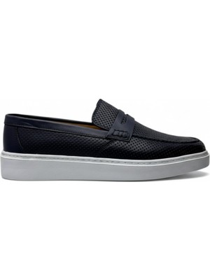 By Barretti Lacivert Delikli Doku Loafer