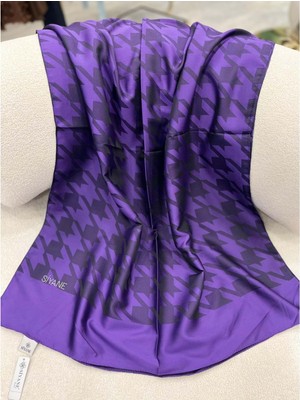 Meram Butik Siyane Kazayağı Jakarlı Şal - 16 - Standart