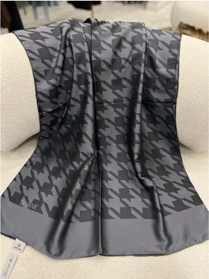 Meram Butik Siyane Kazayağı Jakarlı Şal - 12 - Standart