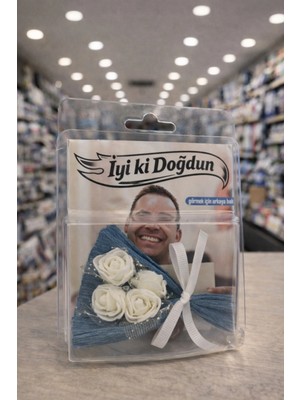 İnci Sepette Fotoğraflı Özel Hot Flowerss Mini Buketi Aynalı