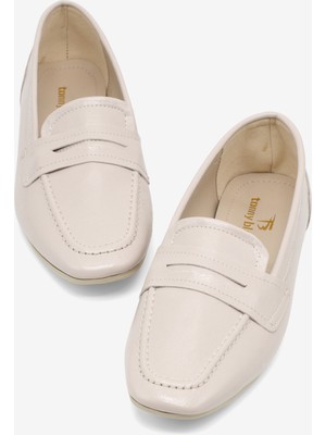 Tonny Black Kadın Bej Rahat Kalıp Termo Taban Günlük Babet