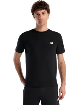 New Balance Nb Lifestyle Men Tshirt MNT1537-BK Siyah Tişört