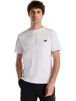 New Balance Nb Lifestyle Men Tshirt MNT1537-WT Beyaz Tişört