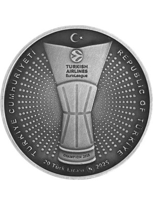 Darphane Fenerbahçe 2025 Turkish Airlines Euroleague Şampiyonluk Gümüş Parası