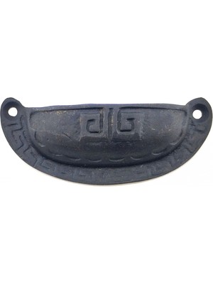 Eco Lounge Antika Tarz Dekoratif Pirinç Çizgili Tas Mobilya Kulbu - 37X90 Mm, Oksit