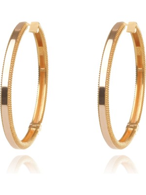 Berk Mücevherat 14 Ayar Altın Ajda Halka Küpe