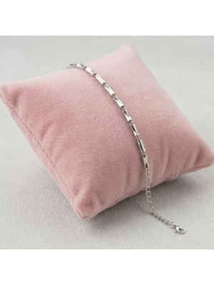 Museum Of You Gümüş Renk Minimalist Bambu Model Ayarlanabilir Xuping Bileklik - Zarif Tasarım