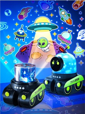 Cngzhn Robot Tasarımlı Projektör Gece Lambası