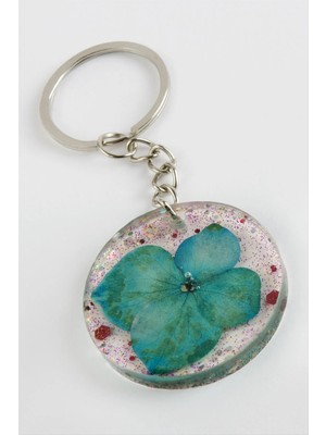 Starseven Ortanca Epoksi Anahtarlık