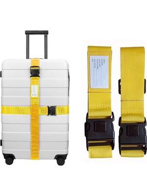 Braventa Collection Tarix Valiz Kemeri,bavul Kemeri 2 Adet (Sarı)