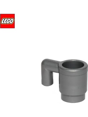 LEGO Minifigür Aksesuarları: Gri Renkte Kahve Kupası, Kahve Bardağı, Cup