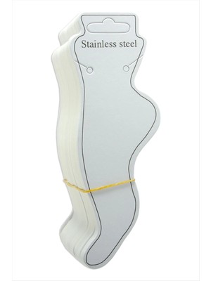 Starseven Çelik Yazılı Kalın Halhal Kartı 100 Adet