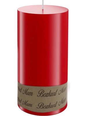 Braventa Collection Nice For You Kırmızı Büyük Silindir Mum 7×20 cm – Kokusu Olmayan Blok Mum, Dekoratif & Uzun Ömürlü B