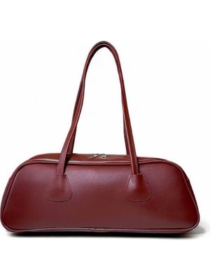 Braventa Collection Nautique Flex Kadın Kol ve Omuz Baget Hediye Çantası (Bordo)