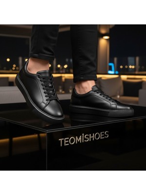By Barretti Siyah Yüksek Taban Sneaker