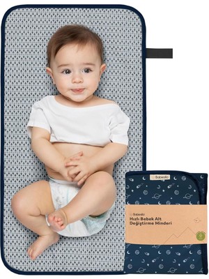 Braventa Collection Bebek Bakım Örtüsü, Bebek Alt Açma Minderi, Su Geçirmez Bebek Minderi, Planets