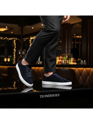 By Barretti Lacivert Süet Beyaz Taban Sneaker