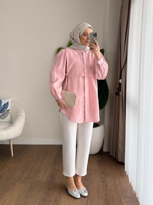 by Nursel Çiçek Kadın Trend Carla Gömlek Modal Kumaş