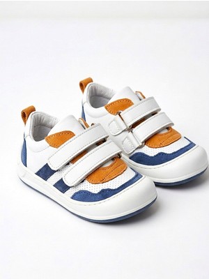 Ilkadım Bebek Hakiki Deri Ortopedik Yumuşuk Kaydırmaz Taban Yürüyüş Ayakkabısı