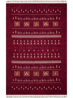 Pierre Cardin History HY06A Vintage Etnik Desenli Zelanda Yün Ile Dokunan Özel Tezgah Halı