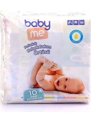 Braventa Collection Baby&me Pofuduk Alt Değiştirme Örtüsü 10 Adet 60X60CM - Bebek Bakım Örtüsü